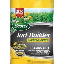 Scotts Turf Builder Weed&Feed Fertilizer Covers 5000-Sq.Ft. - 16 Lb