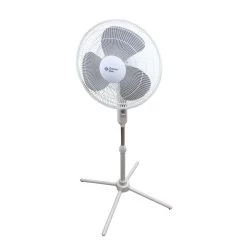 Comfort Zone Stand Fan - White, 16 In