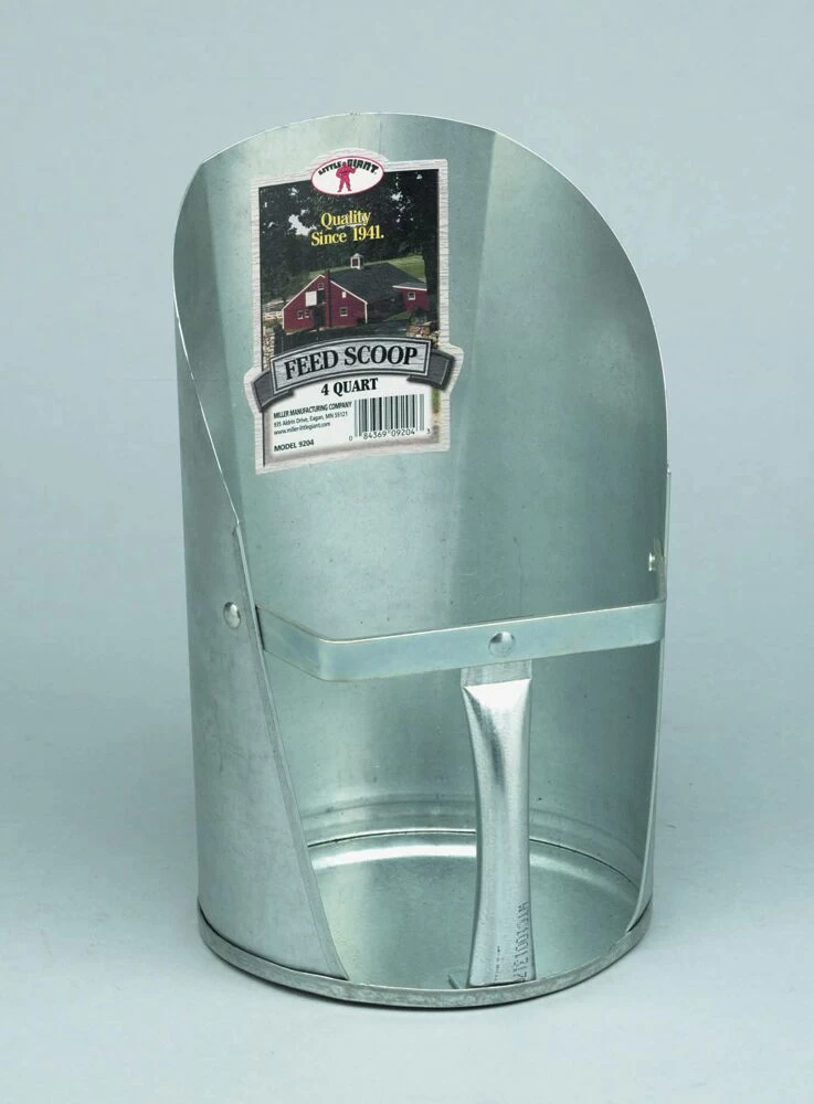 Little Giant Galvanized Feed Scoop - 4 Qt 4 Little Giant Galvanized Feed Scoop - 4 Qt - Image 2