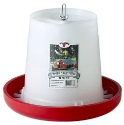 Little Giant Plastic Hanging Poultry Feeder - 11 Lbs