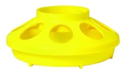 Little Giant Plastic Feeder Base - Yellow, 1 Qt