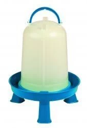 Little Giant Poultry Waterer With Legs - Blue, 1 Gal
