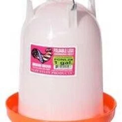 Tuff Stuff Poultry Waterer With Foldable Legs - Pink, 1 Gl