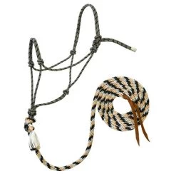 Weaver Leather Silvertip No. 95 Halter With 10' Lead -Garden And Farm Shop 35 9515 w28 1