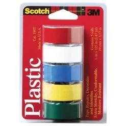 3M Colored Plastic Tape Assorted