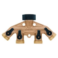 Orbit Green Thumb 4-Way Brass Manifold 62010N