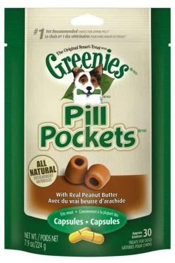 Greenies Pill Pockets Dog Peanut Butter 3.2 Ounce