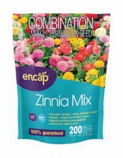 Encap Zinnia Wildflowers Mix Covers 200 Sq. Ft. - 2 Lb