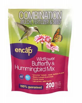 Encap Butterfly & Hummingbird Flower Mulch Seed - 2 Lb 3 Encap Butterfly & Hummingbird Flower Mulch Seed - 2 Lb