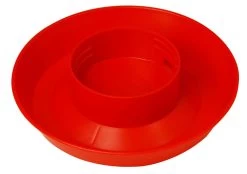 Little Giant 1 Quart Screw-On Poultry Waterer Base - Red