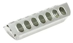 Little Giant Metal Slide-Top Poultry Ground Feeder - 12 In