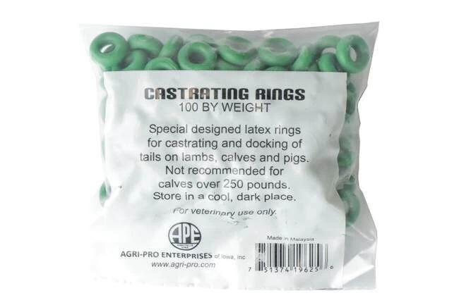 Agri-Fab Castrating Bands Green - 100 Count 3 Agri-Fab Castrating Bands Green - 100 Count