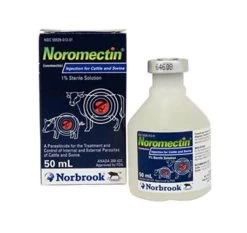 Norbrook Noromectin 1% Ivermectin Cattle & Swine Injectable - 50 Ml