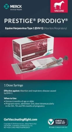 Merck Prestige Prodigy EHV-1 Vaccine- 1 Dose -Garden And Farm Shop animalhealthinternational316025 3