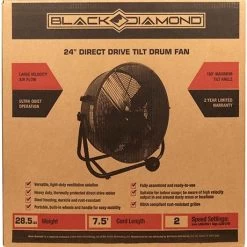 MaxxAir Drum Fan - 24" -Garden And Farm Shop black diamond 24 inch direct tilt fan 4013002 08