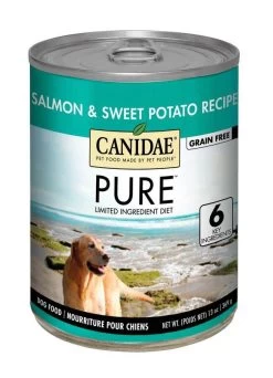 Canidae 13 Oz Can Pure Grain Free, Limited Ingredient Wet Dog Food - Salmon & Sweet Potato