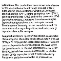 Durvet Spectra 9 Canine Vaccine With Syringe - 1 Dose -Garden And Farm Shop canine spectra 9 distemper vaccine one dose with syringe 373249 03 1