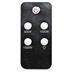 Comfort Zone Outdoor/Indoor Carbon Fiber Electric Patio Heater With Remote Control - Silver -Garden And Farm Shop comfortzone4022048 3