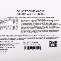 Country Companion All Flock Feed - 50 Lb -Garden And Farm Shop country companion all flock pellet 50 5i8a2463 03 1