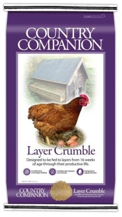 Country Companion Layer Crumble Chicken Feed - 50 Lb