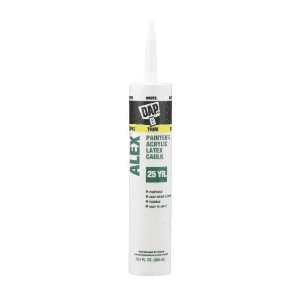DAP Alex Paint Caulk - White, 10.1 Oz 3 DAP Alex Paint Caulk - White, 10.1 Oz