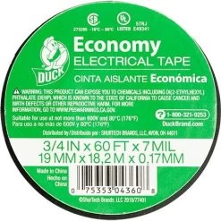 Duck Electrical Tape -Garden And Farm Shop duck economy electrical tape .75 inch 60 foot black 4199077 01