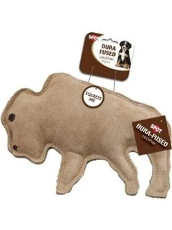 Ethical Pet Dura Fused Leather Buffalo Toy - Brown, L