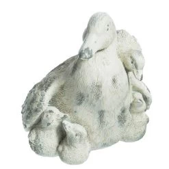Evergreen 7.5 In Mama Duck Garden Statuary - White