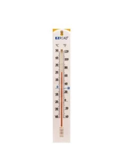 EZ Read 15.5 In Indoor & Outdoor Thermometer - White