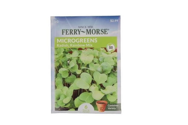 Ferry-Morse Radish, Rainbow Mix Seed Packet 3 Ferry-Morse Radish, Rainbow Mix Seed Packet