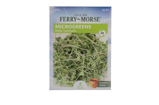 Ferry-Morse Microgreens, Lacinato Kale Seed Packet 3 Ferry-Morse Microgreens, Lacinato Kale Seed Packet