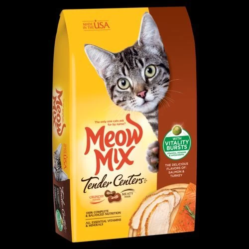 Meow Mix 13 Lb Bag Tender Centers Dry Food- Salmon & Turkey 3 Meow Mix 13 Lb Bag Tender Centers Dry Food- Salmon & Turkey