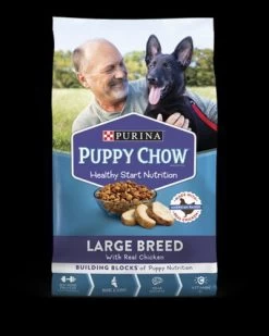 Purina 32 Lb Bag Large Breed Puppy Chow- Chicken