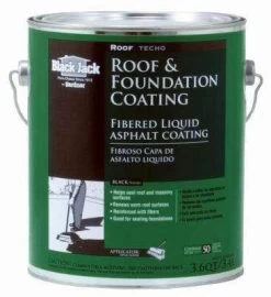 Black Jack Fibered Roof Coating - 3.6 Qt