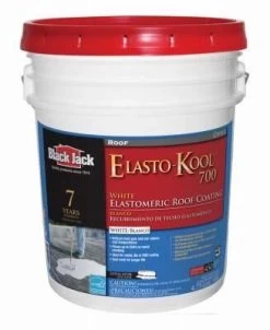 Black Jack 770 Elastomeric Roof Coating - White, 4.75 Gal