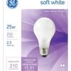 GE 2 Pack 25W 120V Soft White Light Bulb - White