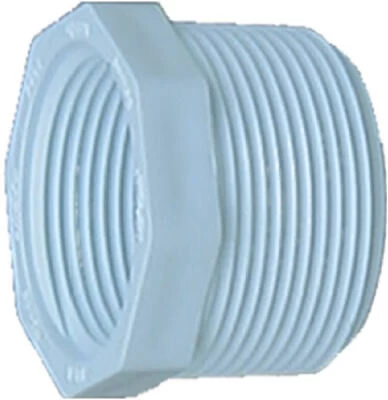 Genova Genova-PVC Pressure Reducer Bushing - White, 1 In|3/4 In 3 Genova Genova-PVC Pressure Reducer Bushing - White, 1 In|3/4 In