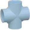 Genova PVC Pressure Pipe Fitting, Cross - White, 3/4 In 2 Genova PVC Pressure Pipe Fitting, Cross - White, 3/4 In -Garden And Farm Shop genovaproducts6020196 1