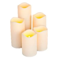 Gerson Led Indoor/Outdoor Candle 5Pc Set