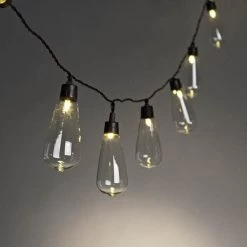 Gerson 10 Bulb Solar Light String Set