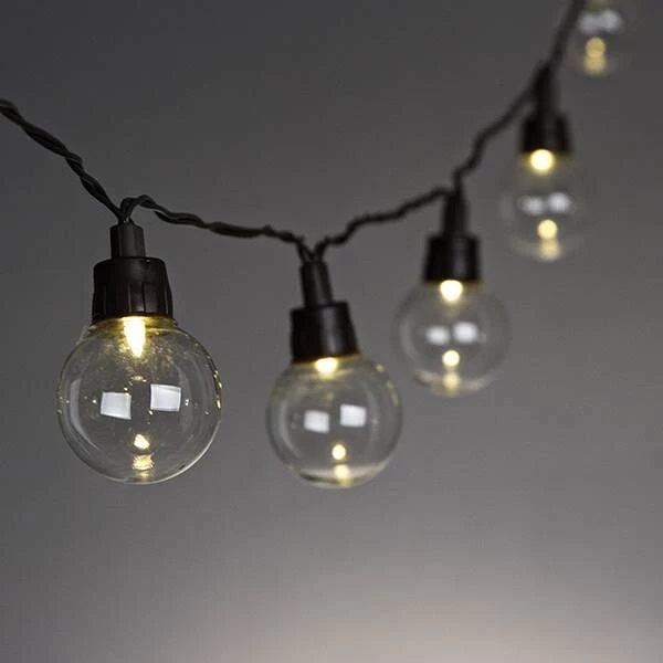 Gerson 20 Bulb Solar Light String Set 3 Gerson 20 Bulb Solar Light String Set