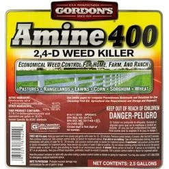 Gordon's Amine 400 2,4-D Concentrate - 2.5 Gal 7 Gordon's Amine 400 2,4-D Concentrate - 2.5 Gal -Garden And Farm Shop gordons amine 400 2 4 d weed killer 2.5 gallon 2751015 02