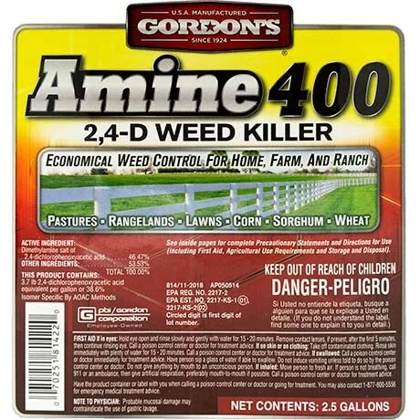 Gordon's Amine 400 2,4-D Concentrate - 2.5 Gal 4 Gordon's Amine 400 2,4-D Concentrate - 2.5 Gal - Image 2