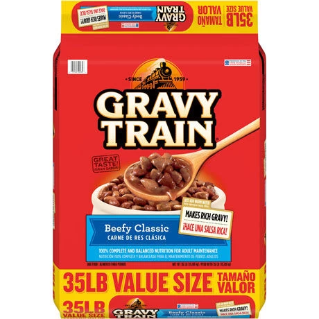 Gravy Train Beef Flavor Dog Food - 35 Lb 3 Gravy Train Beef Flavor Dog Food - 35 Lb
