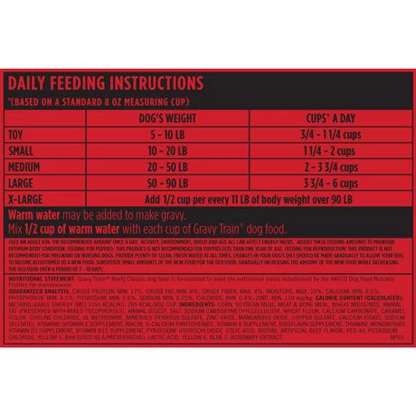 Gravy Train Beef Flavor Dog Food - 35 Lb 5 Gravy Train Beef Flavor Dog Food - 35 Lb - Image 3