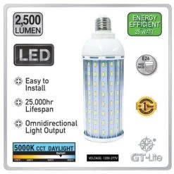 GT-Lite White Led 2500 High-Lumen Replacement Bulb -Garden And Farm Shop gtindustrialproducts2436001 3