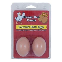 Happy Hen Happy Hens Ceramic Nest Eggs Brown 2-Pk.