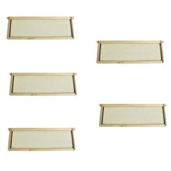 Harvest Lane Honey Medium Assembled Frame With Foundation - 5 Pk