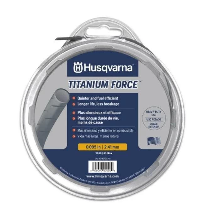 Husqvarna .095 In Titanium Force Trimmer Line- 840 Ft 3 Husqvarna .095 In Titanium Force Trimmer Line- 840 Ft