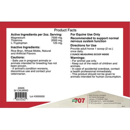 Formula 707 Calming Apple Flavored Pellets- 10 Lb 4 Formula 707 Calming Apple Flavored Pellets- 10 Lb - Image 2